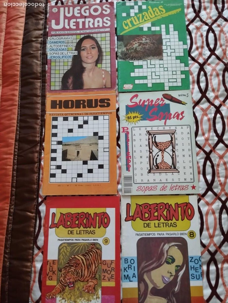 Libros de segunda mano: LOTE 15 LIBROS PASATIEMPOS A&Ntilde;OS 80 NUEVOS CON FOTOS DE PERSONAJES DE LA EPOCA
