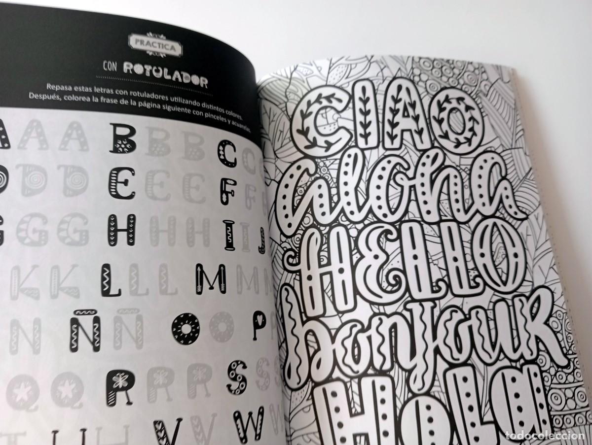 Libros de segunda mano: LIBRO DE LETTERING, COLOREA, PRACTICA Y CREA - Foto 2