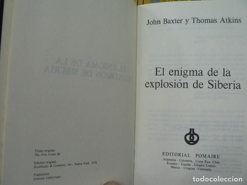 Libros de segunda mano: Enigma de la Explosi&oacute;n de Siberia, el - John Baxter - Pomaire - Ensayo - Foto 3