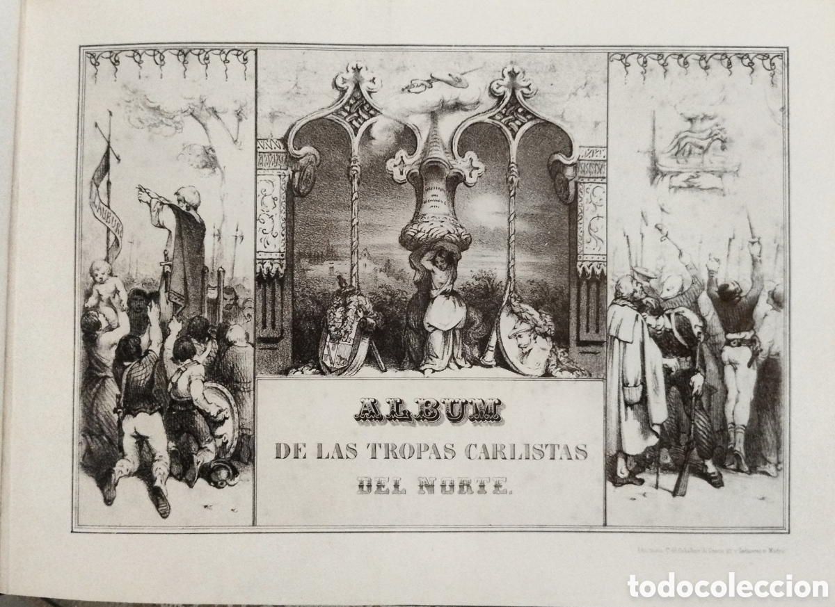 Libros de segunda mano: Album de las tropas Carlistas del Norte