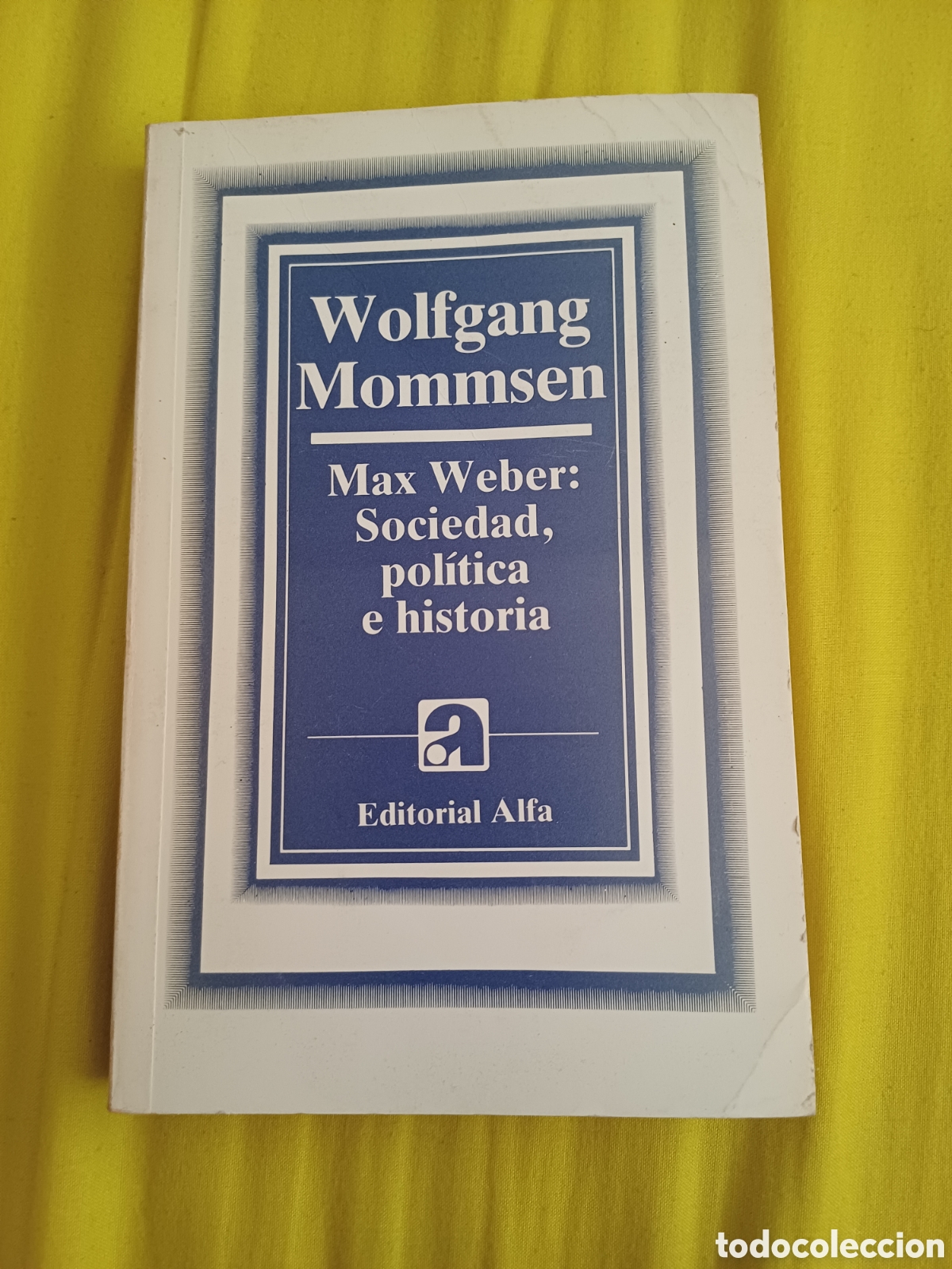 Libros de segunda mano: Max Weber Sociedad pol&iacute;tica e historia Wolfgang Mommsen - Alfa Versi&oacute;n de Ernesto Garz&oacute;n Vald&eacute;s 1981