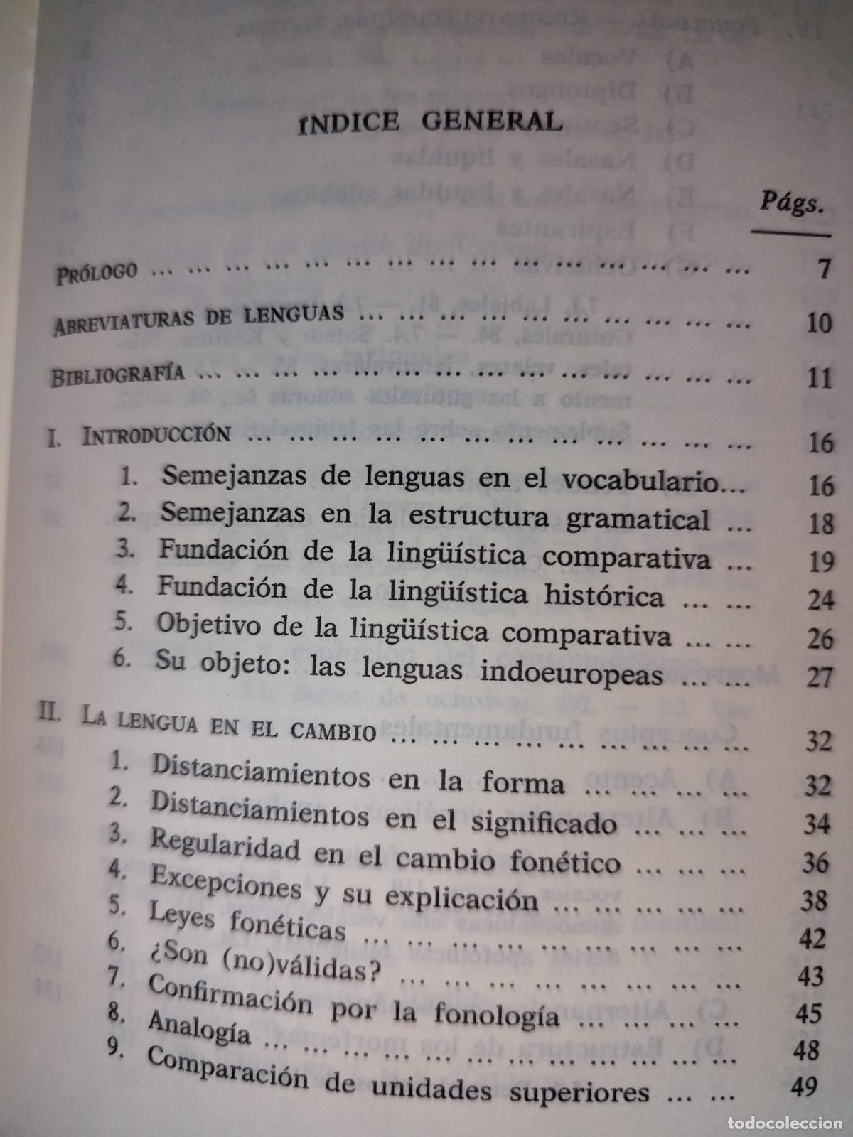 Libros de segunda mano: INTRODUCCI&Oacute;N A LA LING&Uuml;ISTICA COMPARATIVA. OSWALD SZEMER&Eacute;NYI. - Foto 4