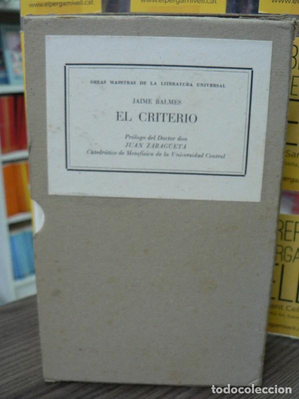 Libros de segunda mano: El criterio - Jaime Balmes - Editorial Juventud - 1969 - Obras Maestras de la Literatura Universal