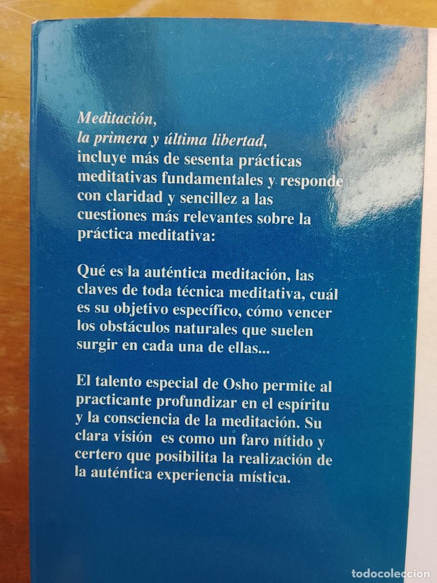 Libros de segunda mano: Osho meditaci&oacute;n, la primera y &uacute;ltima libertad - Foto 2