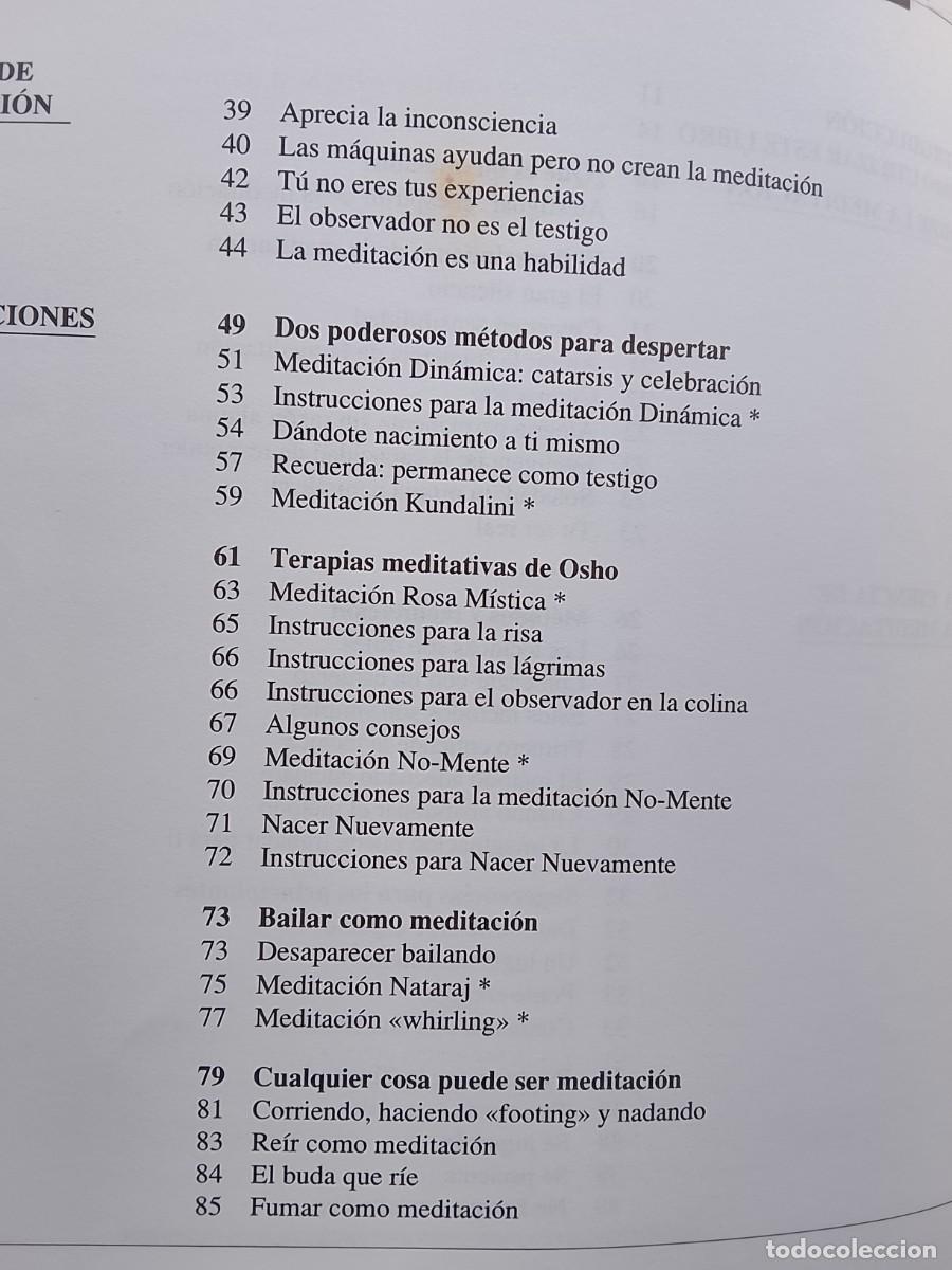 Libros de segunda mano: Osho meditaci&oacute;n, la primera y &uacute;ltima libertad - Foto 6