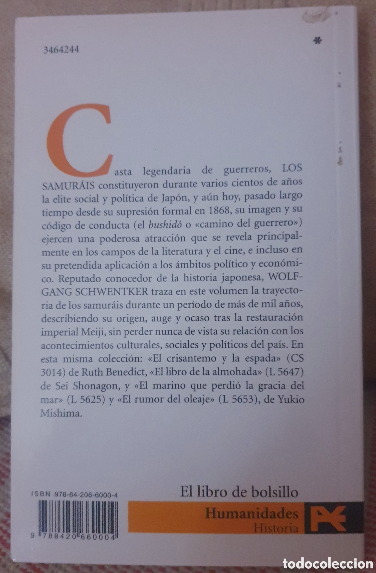 Libros de segunda mano: Los samur&aacute;is, de Wolfang Schwentker - Foto 2