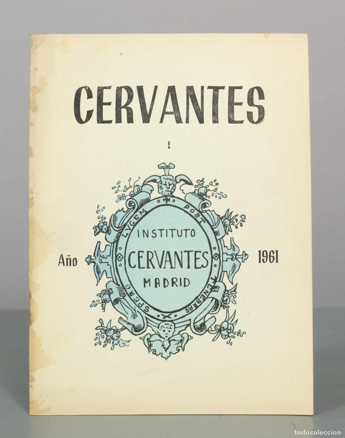 Libros de segunda mano: Revista Instituto Cervantes Madrid. I. A&Ntilde;O 1961