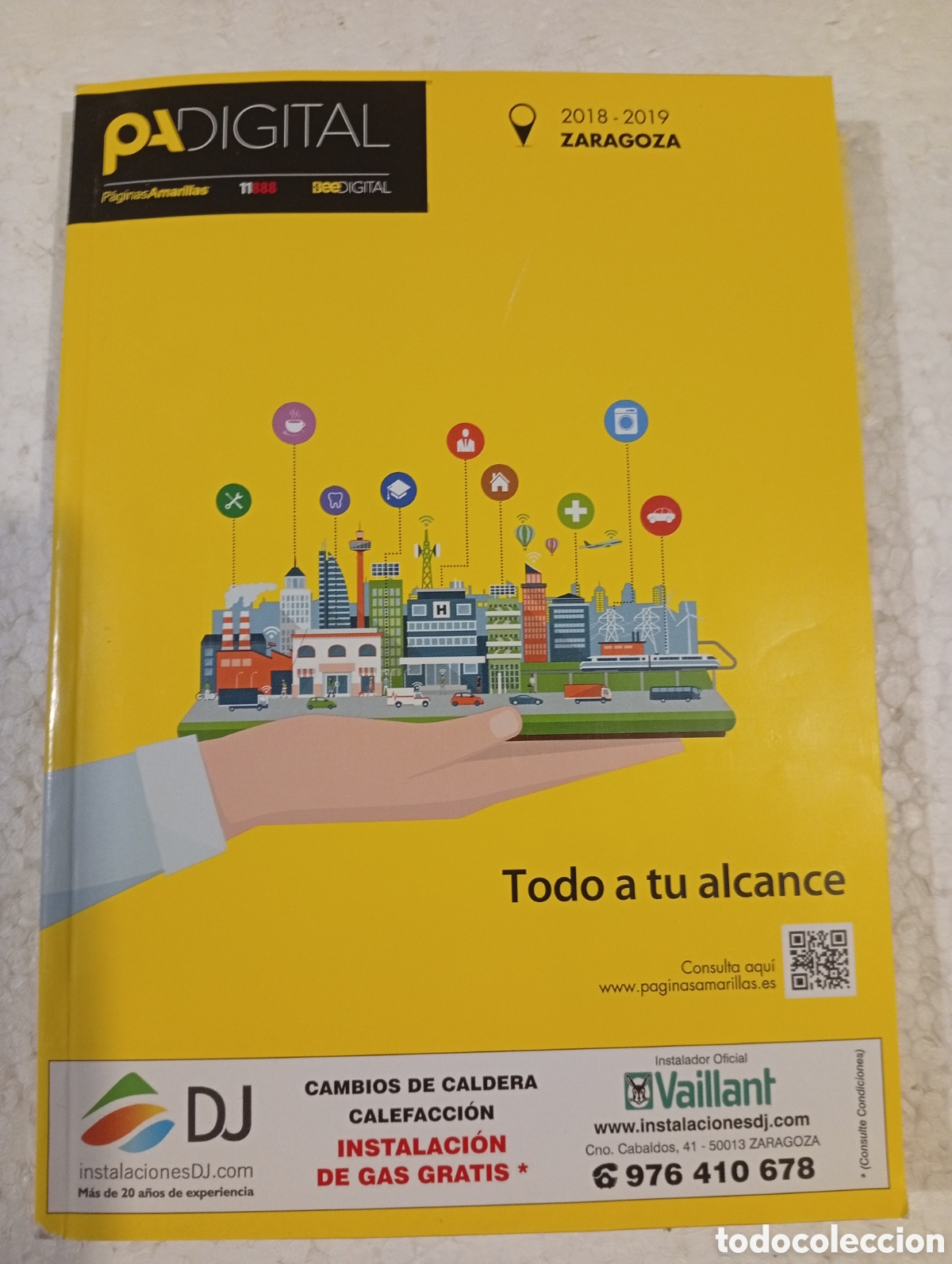 Libros de segunda mano: P&Aacute;GINAS AMARILLAS ZARAGOZA 2018-2019