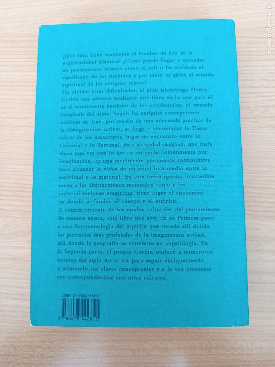 Libros de segunda mano: Cuerpo espiritual y Tierra celeste - Henry Corbin. Siruela - Foto 2