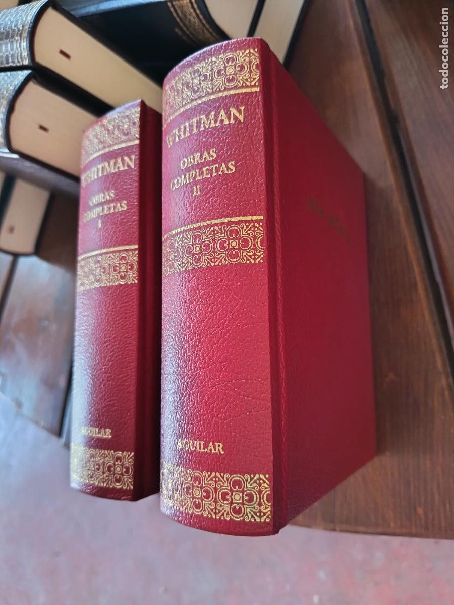 Libros de segunda mano: WALT WHITMAN. OBRAS COMPLETAS. AGUILAR, 2004. 2 TOMOS.