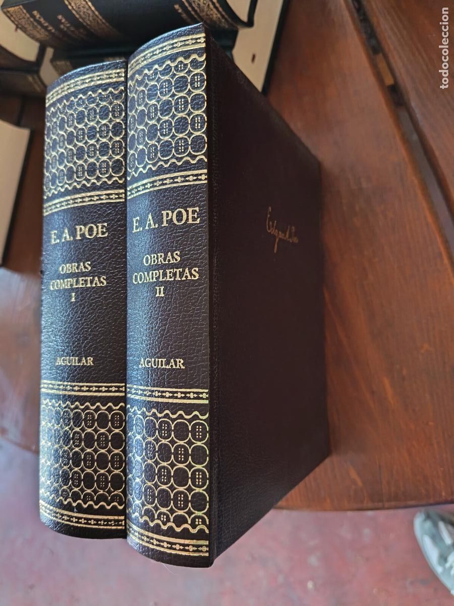 Libros de segunda mano: EDGAR ALLAN POE. OBRAS COMPLETAS. AGUILAR, 2004. 2 TOMOS.