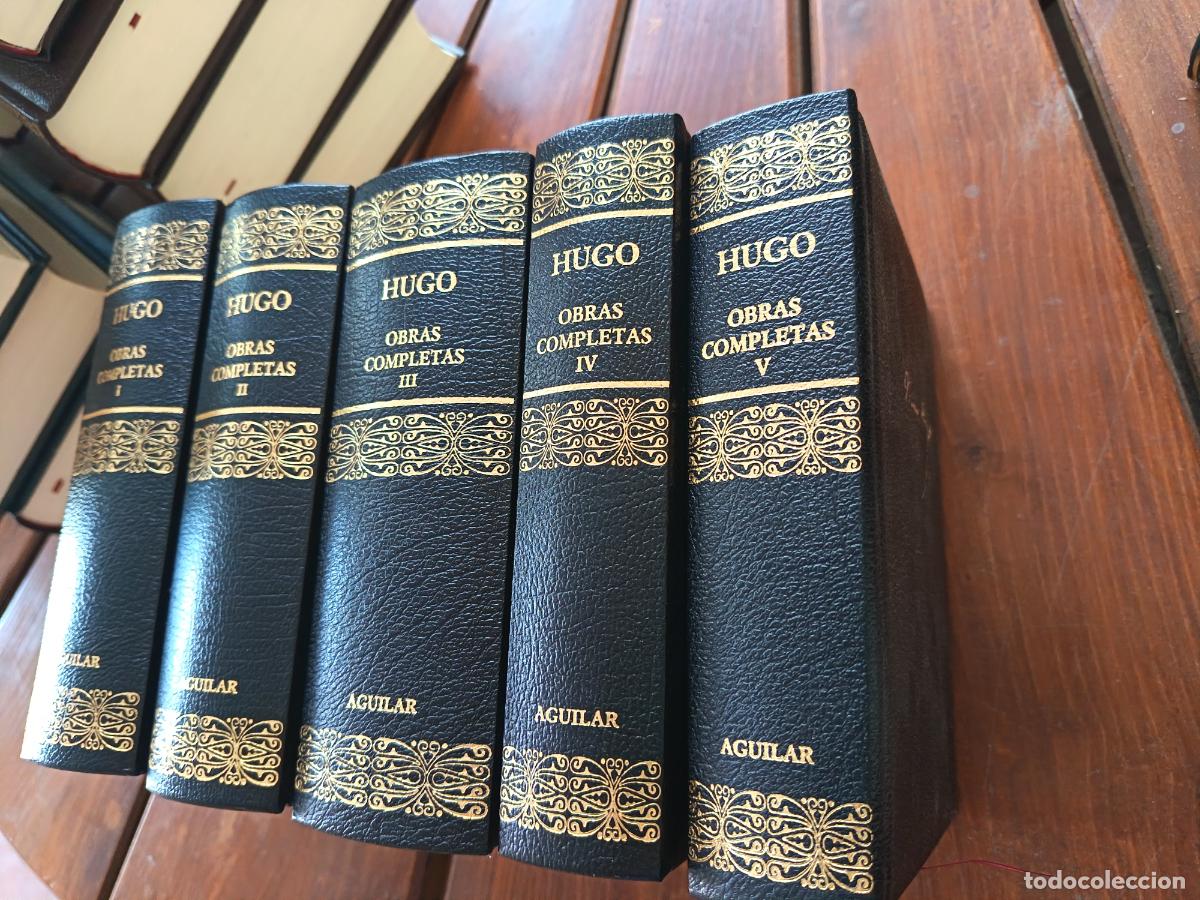 Libros de segunda mano: VICTOR HUGO. OBRAS COMPLETAS. AGUILAR, 2005. 5 TOMOS.