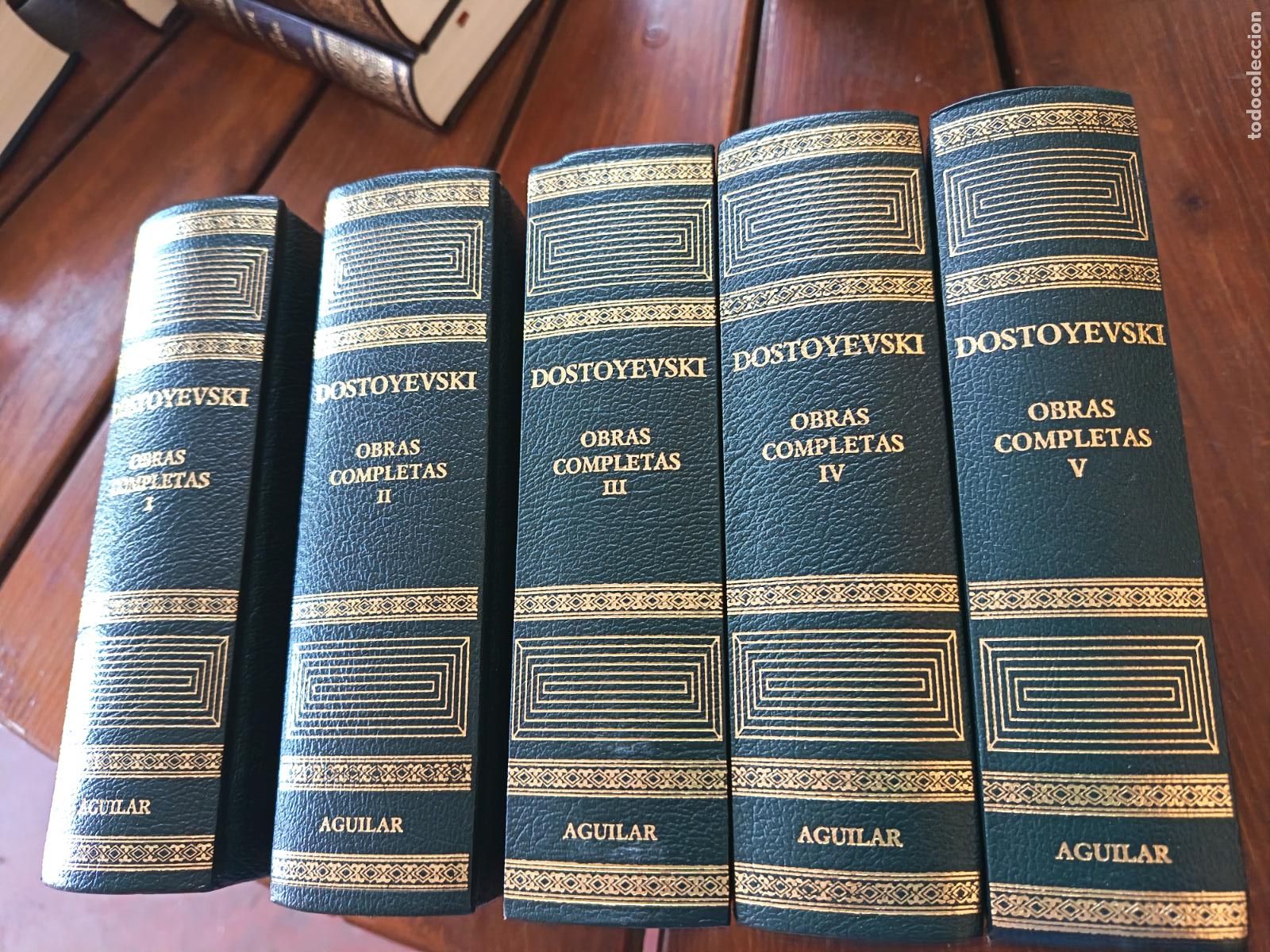 Libros de segunda mano: FIODOR M. DOSTOYEVSKI. OBRAS COMPLETAS. AGUILAR, 2004. 5 TOMOS.