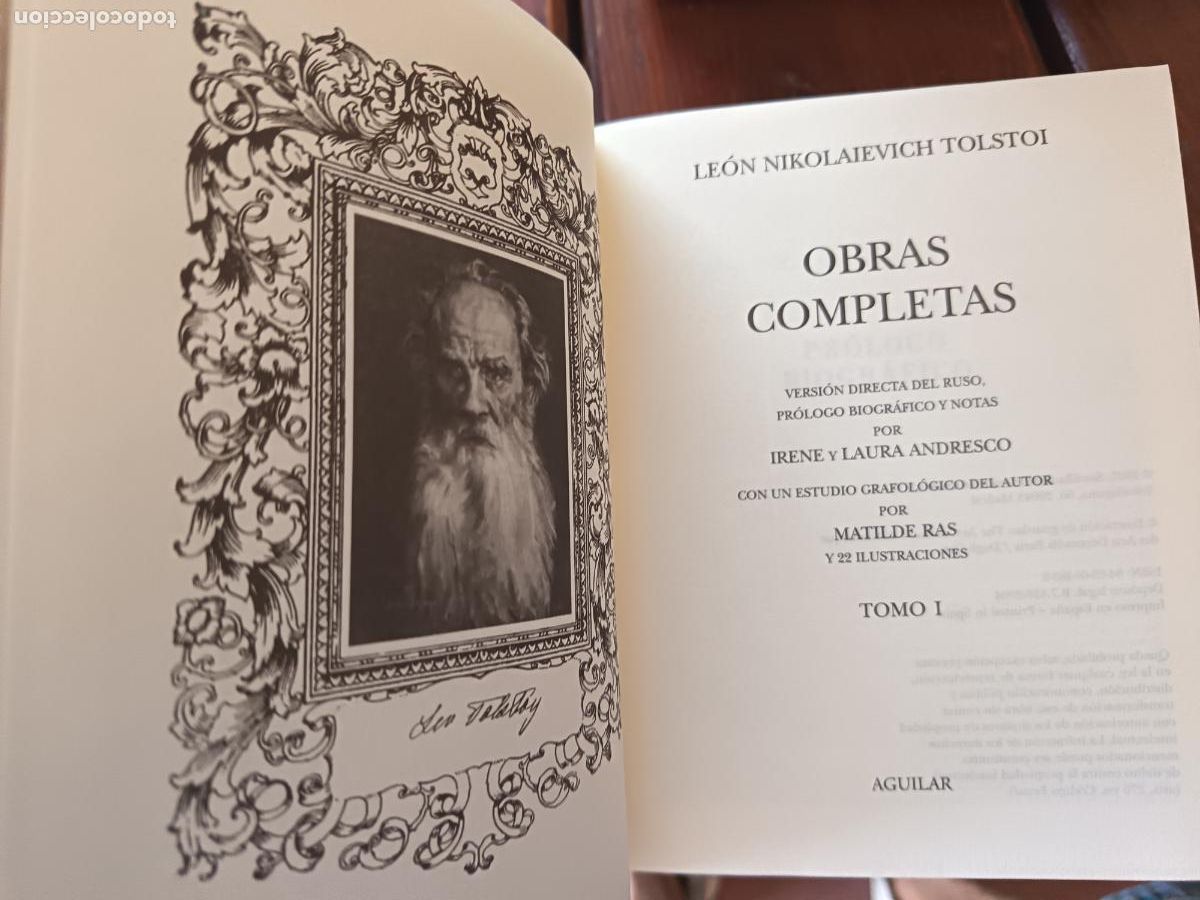 Libros de segunda mano: TOLSTOI. OBRAS COMPLETAS. AGUILAR. 4 TOMOS. - Foto 2