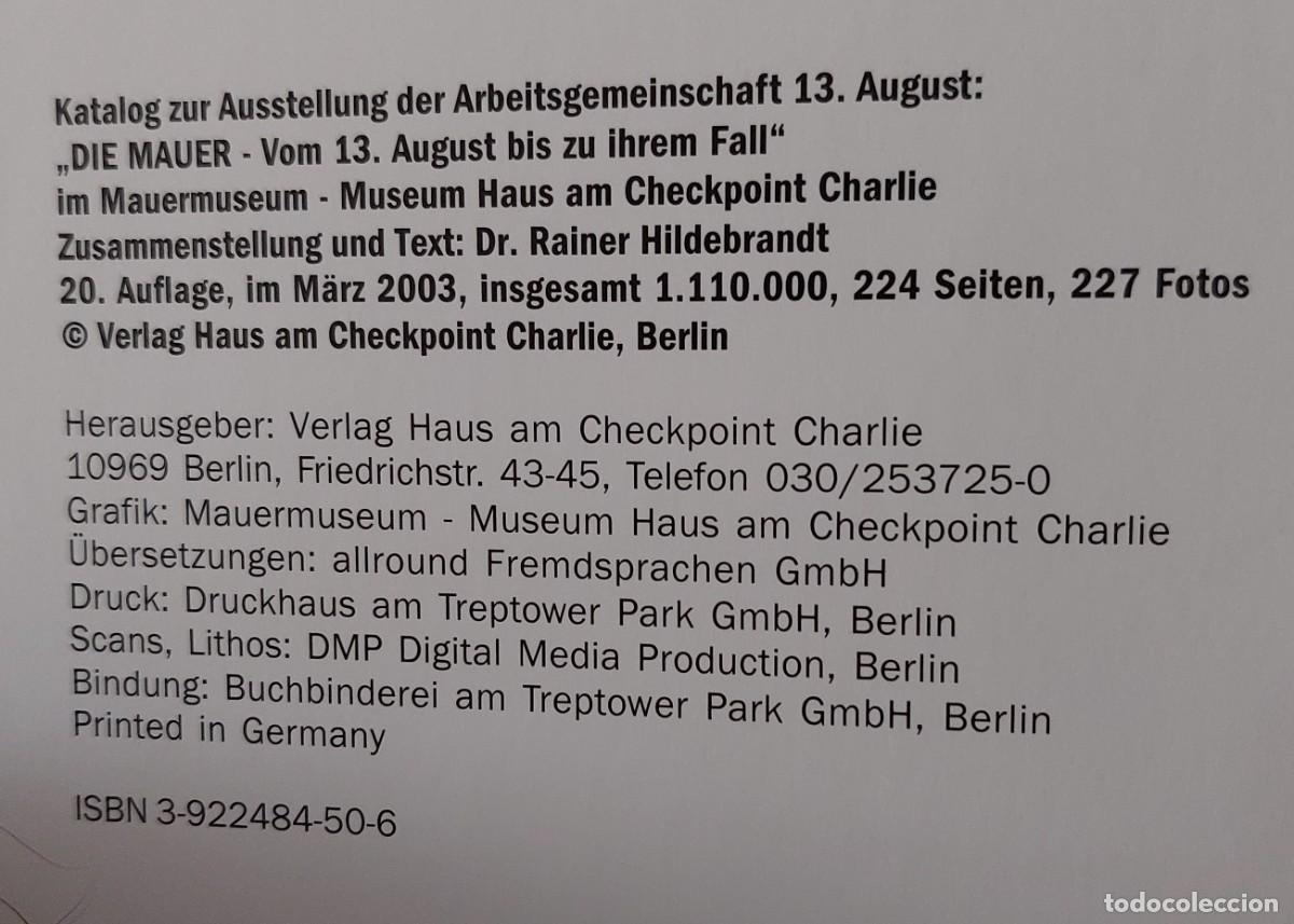 Libros de segunda mano: Libro Ocurri&oacute; en el Muro de Berl&iacute;n - Foto 8