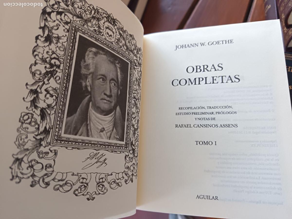 Libros de segunda mano: GOETHE. OBRAS COMPLETAS. AGUILAR. 5 TOMOS. - Foto 2