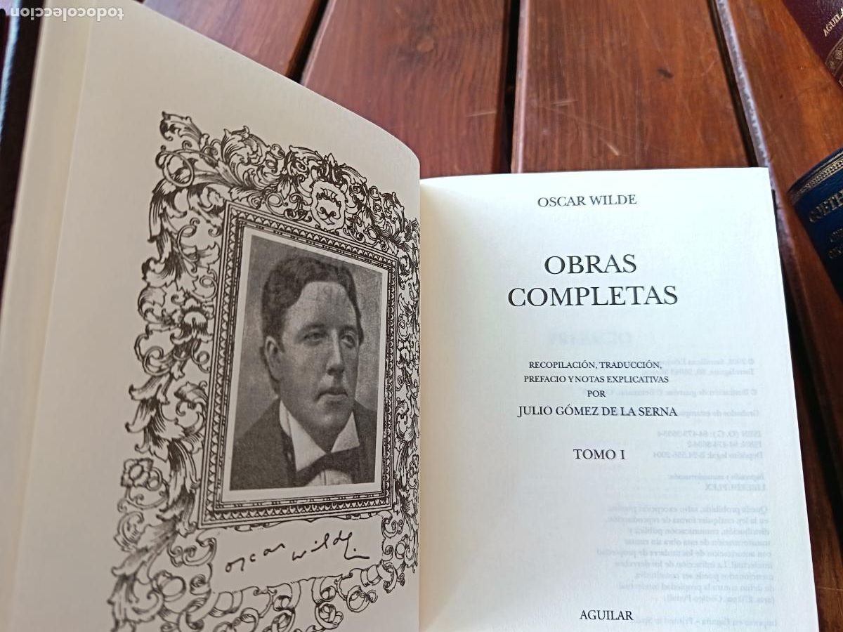 Libros de segunda mano: OSCAR WILDE. OBRAS COMPLETAS. AGUILAR. 2 TOMOS. - Foto 2
