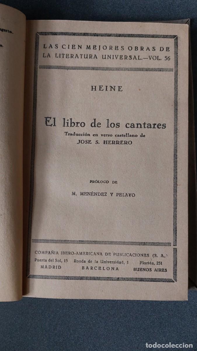 Libros de segunda mano: Heine &ndash; El libro de los cantares - Foto 2