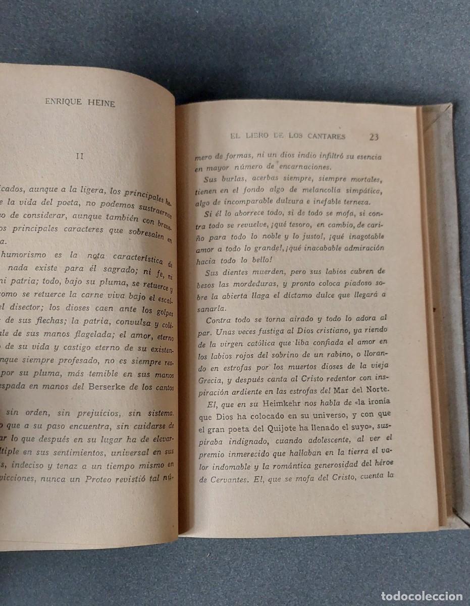 Libros de segunda mano: Heine &ndash; El libro de los cantares - Foto 3