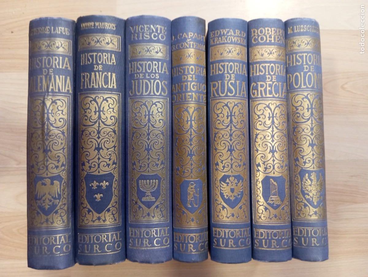 Libros de segunda mano: 'Editorial Surco'. 7 libros de hist&oacute;ria.