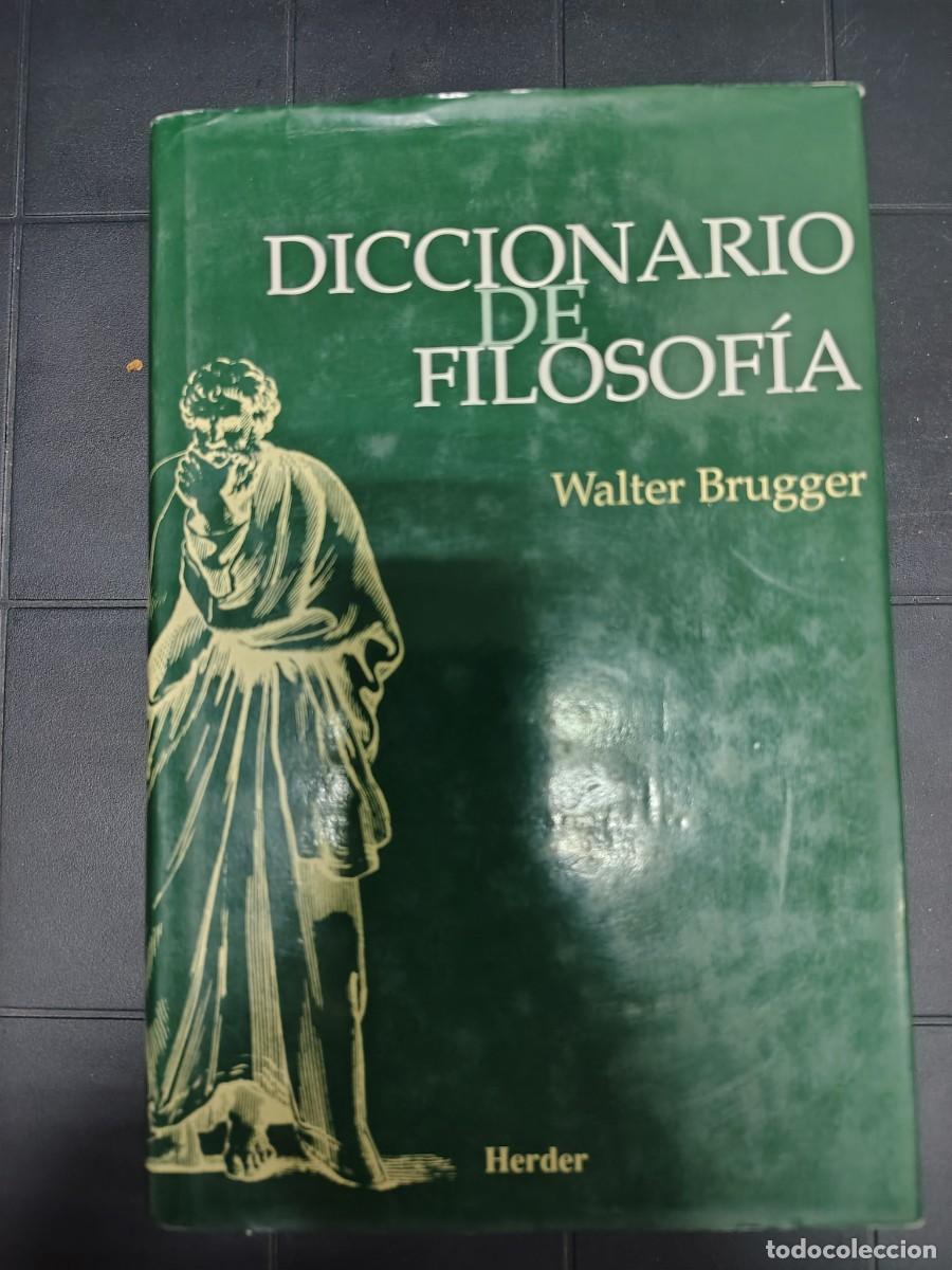 Libros de segunda mano: Diccionario De Filosof&iacute;a Walter Brugger