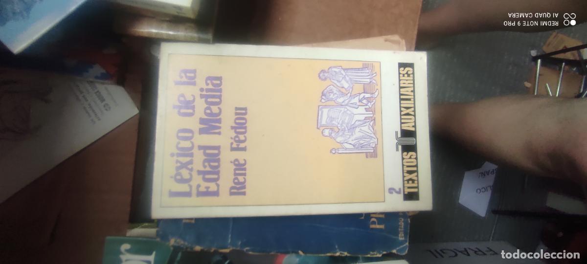 Libros de segunda mano: L&Eacute;XICO DE LA EDAD MEDIA. RENE FEDOU. 1982.