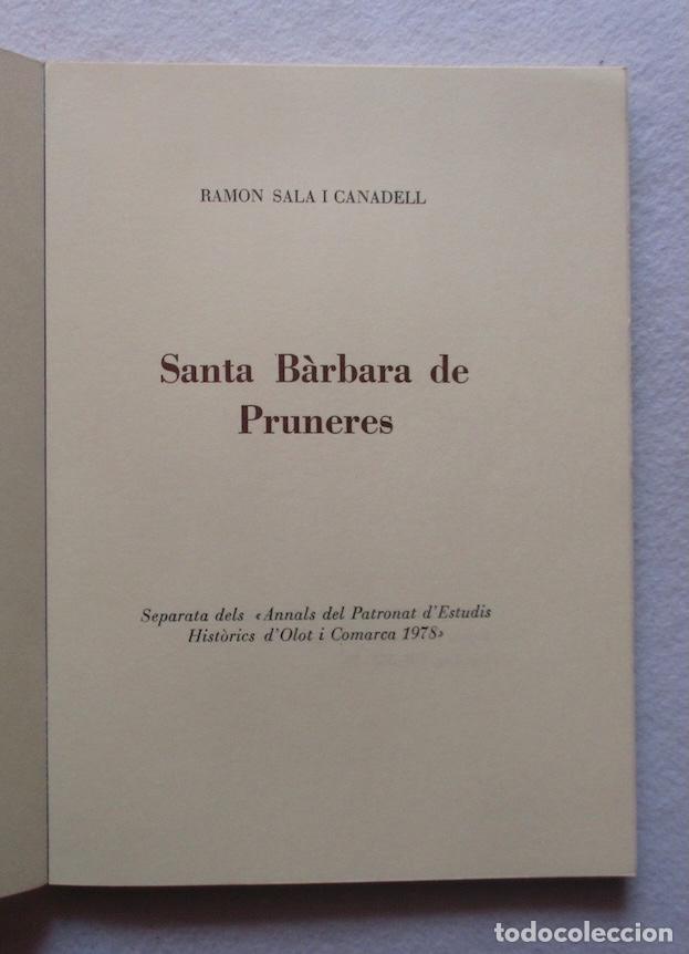 Libros de segunda mano: SANTA BARBARA DE PRUNERES - RAMON SALA CANADELL - Foto 2