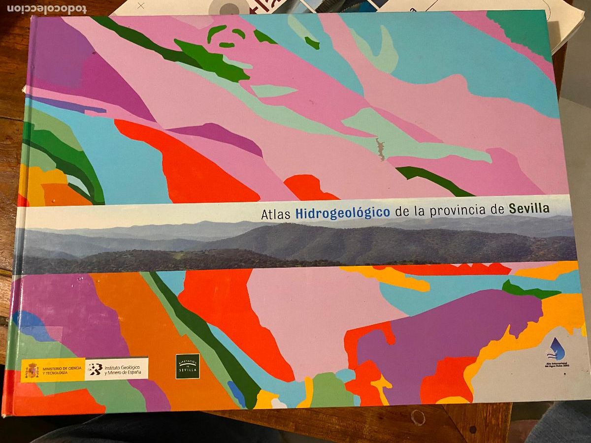 Libros de segunda mano: ATLAS HIDROGEOL&Oacute;GICO DE LA PROVINCIA DE SEVILLA - LIBRO + MAPA - DIPUTACI&Oacute;N DE SEVILLA