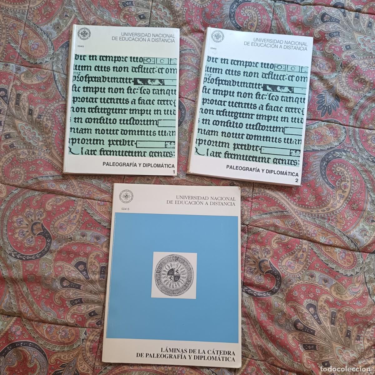Libros de segunda mano: PALEOGRAFIA Y DIPLOMATICA. 3 VOL. ED UNED