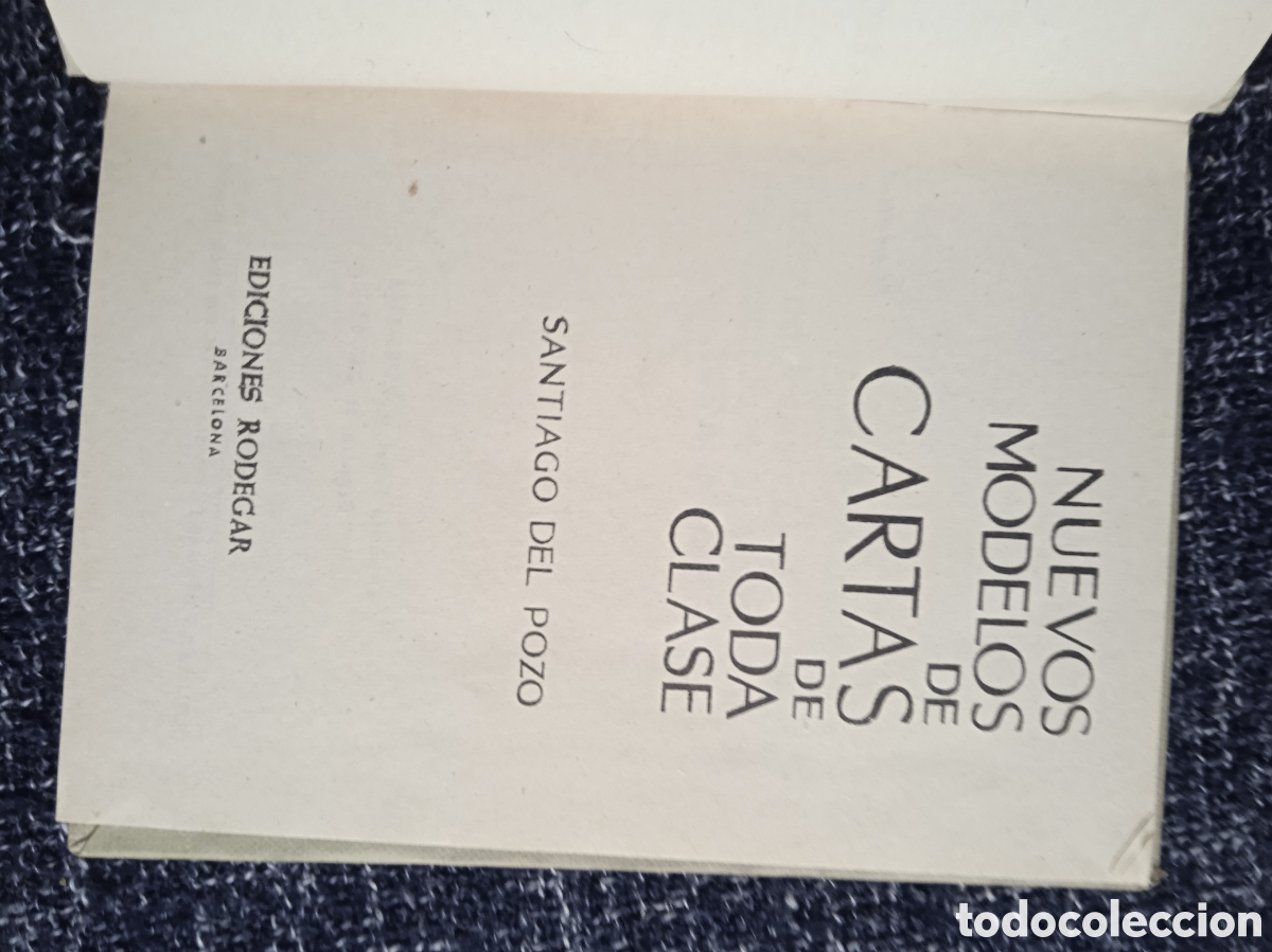Libros de segunda mano: NUEVOS MODELOS DE CARTAS / SANTIAGO DEL POZO - Foto 2