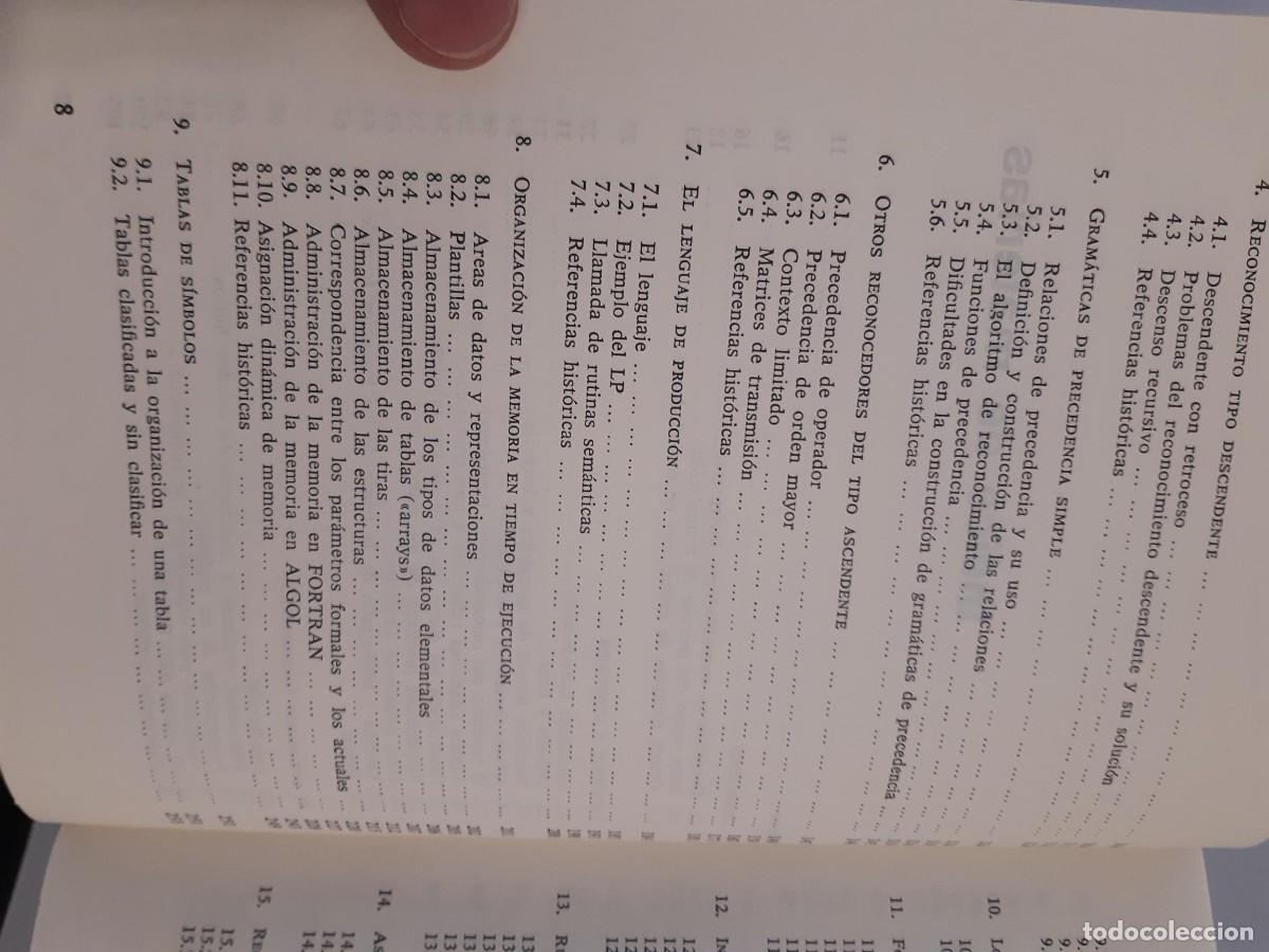 Libros de segunda mano: CONSTRUCCION DE COMPILADORES DAVID GRIES - PROCESOS DE DATOS - Foto 5