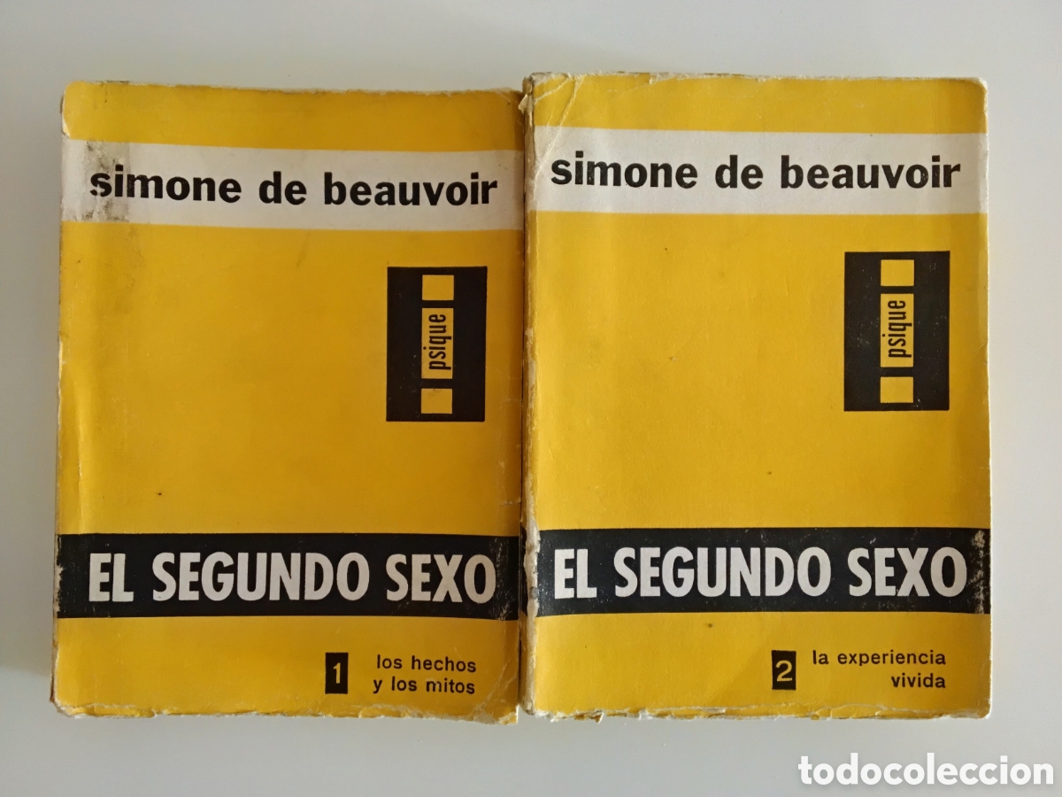 Libros de segunda mano: Simone de Beauvoir &ndash; El segundo sexo &ndash; Dos tomos &ndash; Editorial Psique &ndash; 1954