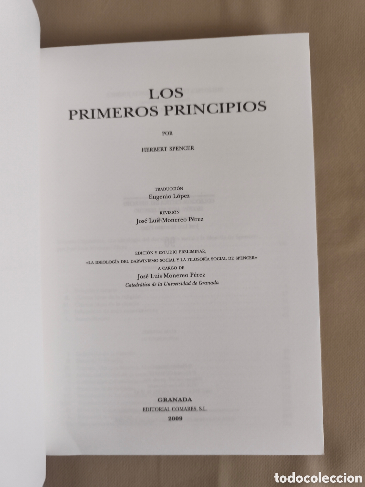 Libros de segunda mano: Los primeros principios. Herbert Spencer - Foto 3