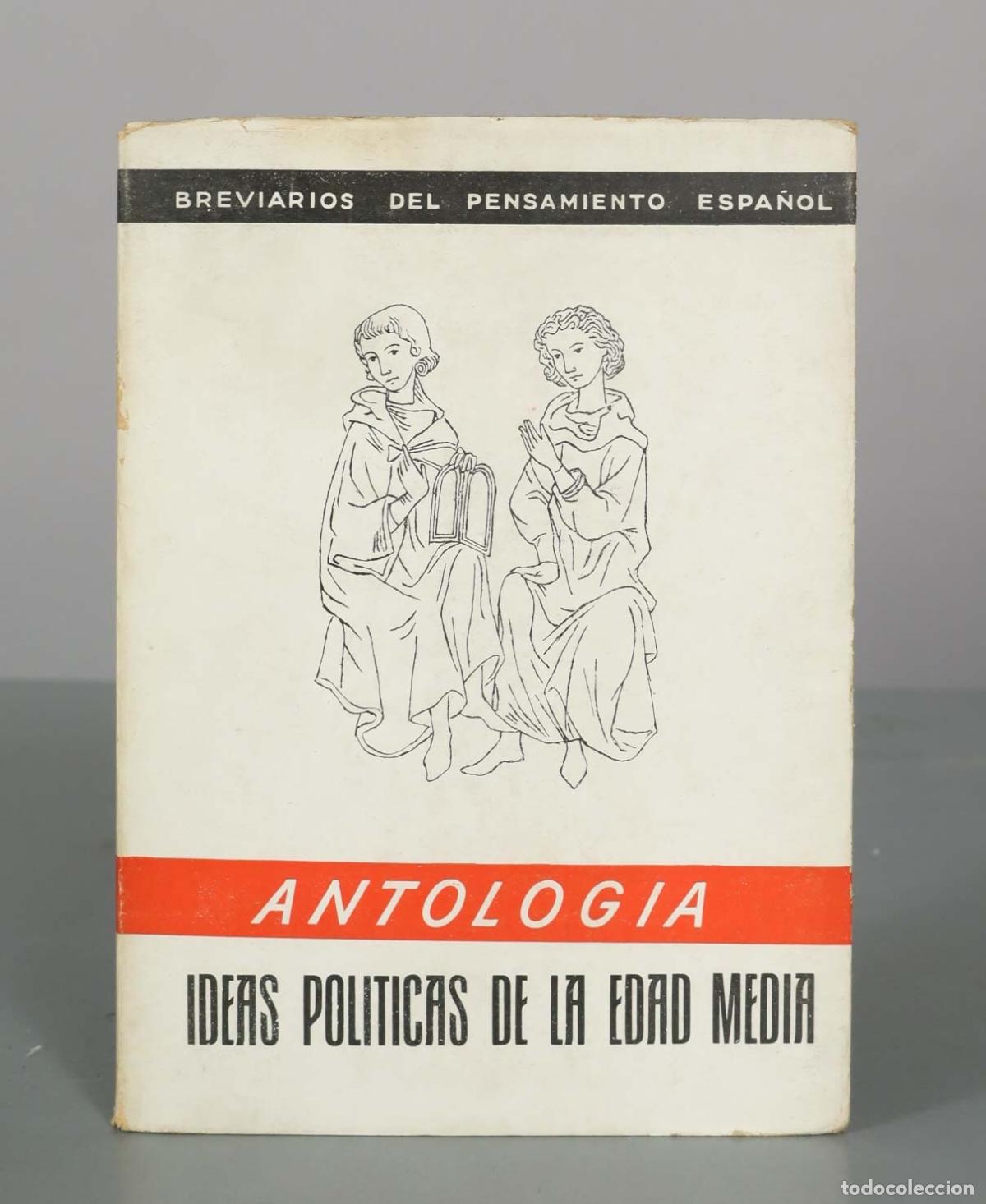 Libros de segunda mano: Ideas Pol&iacute;ticas de la Edad Media. Antolog&iacute;a - Juan Beneyto P&eacute;rez - Ediciones FE