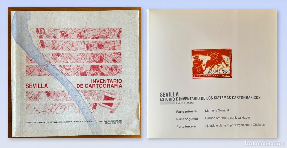 Libri di seconda mano: SEVILLA- INVENTARIO CARTOGRAFIA- ANGEL DIAZ DEL RIO HERNANDO- 1989