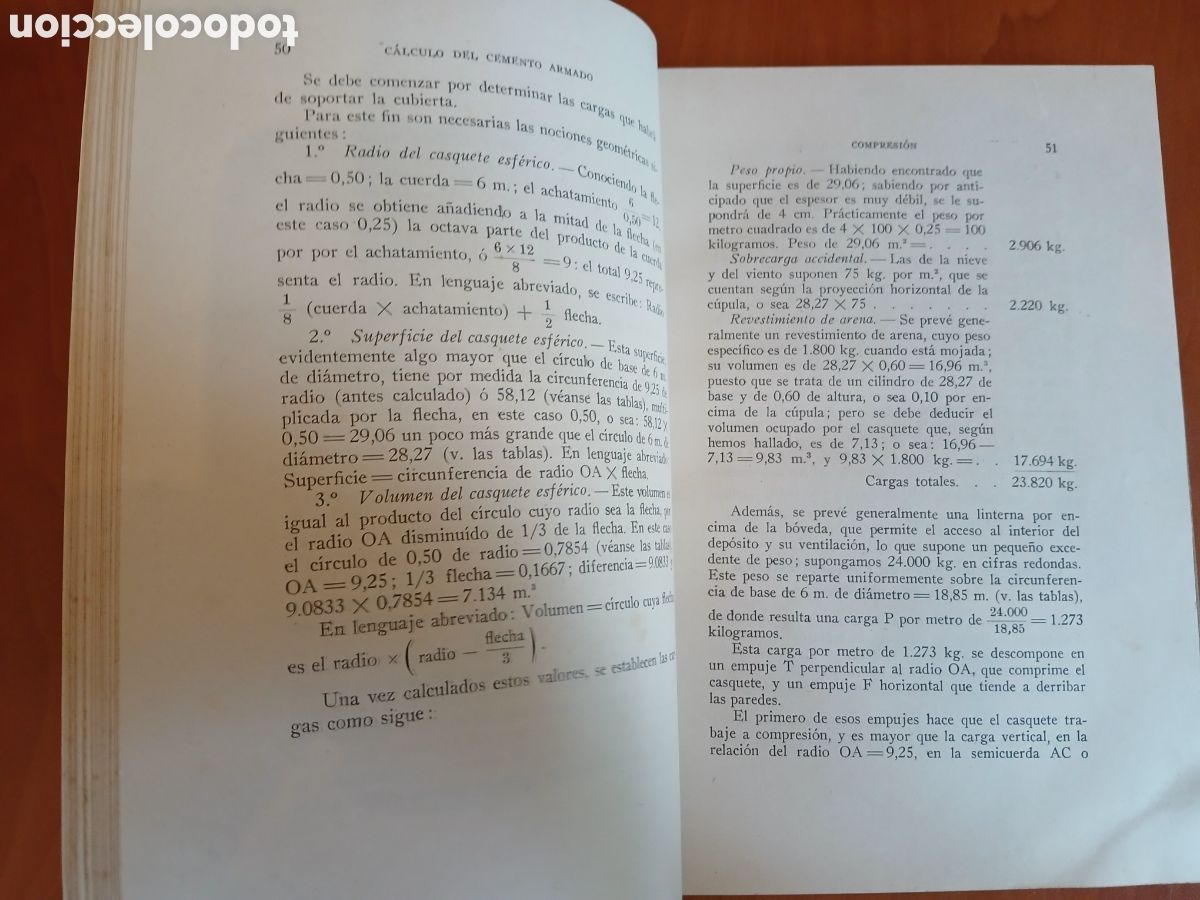 Libros de segunda mano: Cemento Armado. N de T&eacute;desco. - Foto 10
