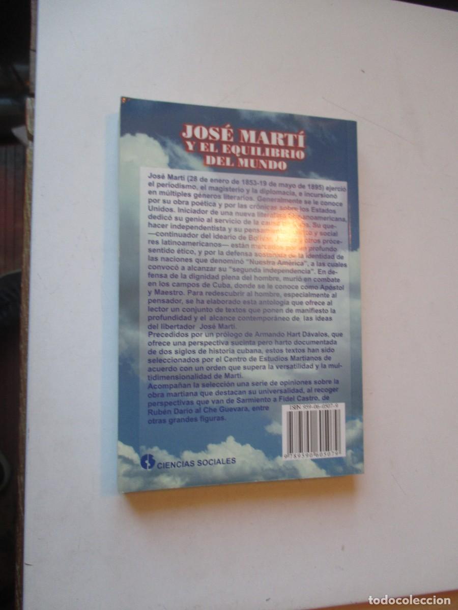 Libros de segunda mano: JOS&Eacute; MART&Iacute; Y EL EQUILIBRIO DEL MUNDO W40957 - Foto 2