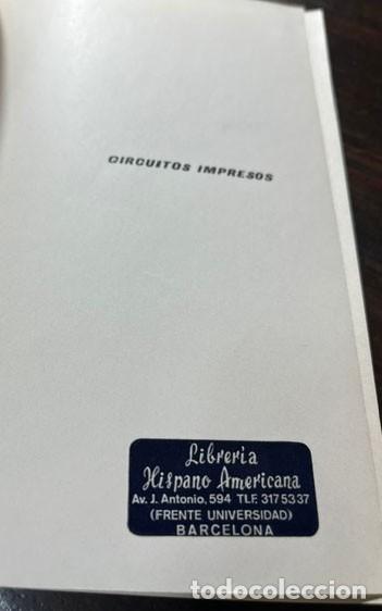 Libros de segunda mano: Fabricacion de circuitos impresos - Foto 3