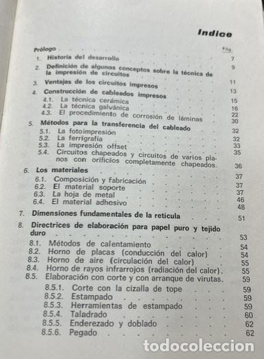 Libros de segunda mano: Fabricacion de circuitos impresos - Foto 4