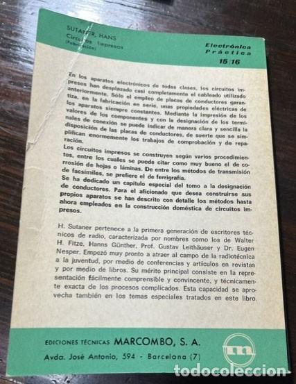 Libros de segunda mano: Fabricacion de circuitos impresos - Foto 6