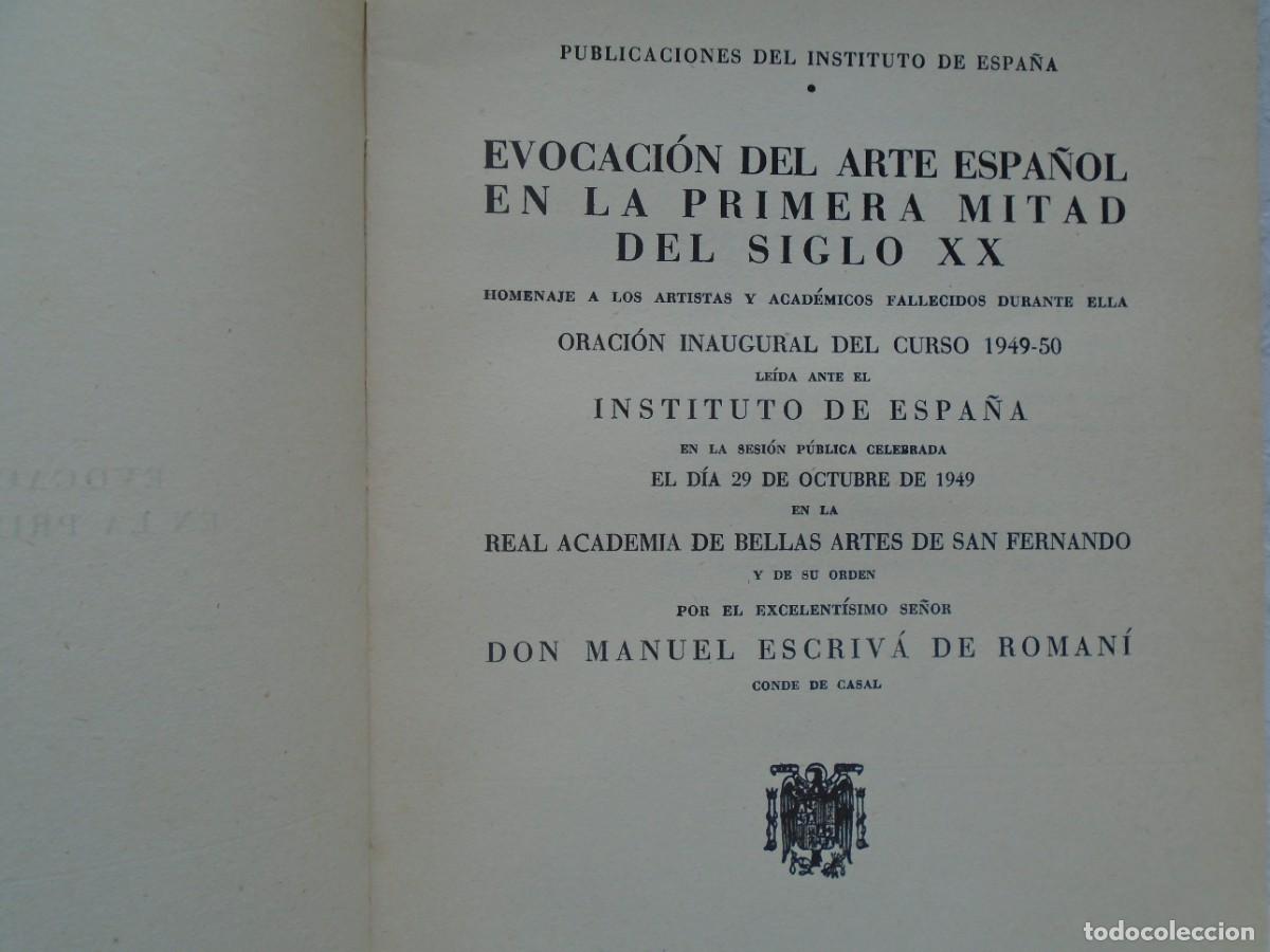 Gebrauchte B&uuml;cher: MANUEL ESCRIV&Aacute; DE ROMAN&Iacute;. EVOCACI&Oacute;N DEL ARTE ESPA&Ntilde;OL EN LA PRIMERA MITAD DEL SIGLO XX. 1949