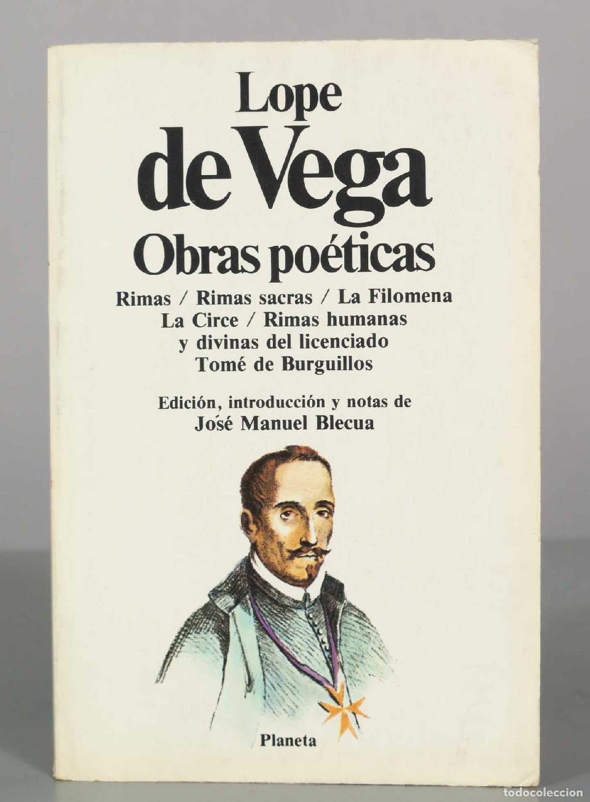 Libros de segunda mano: Obras po&eacute;ticas - Lope de Vega - Editorial Planeta