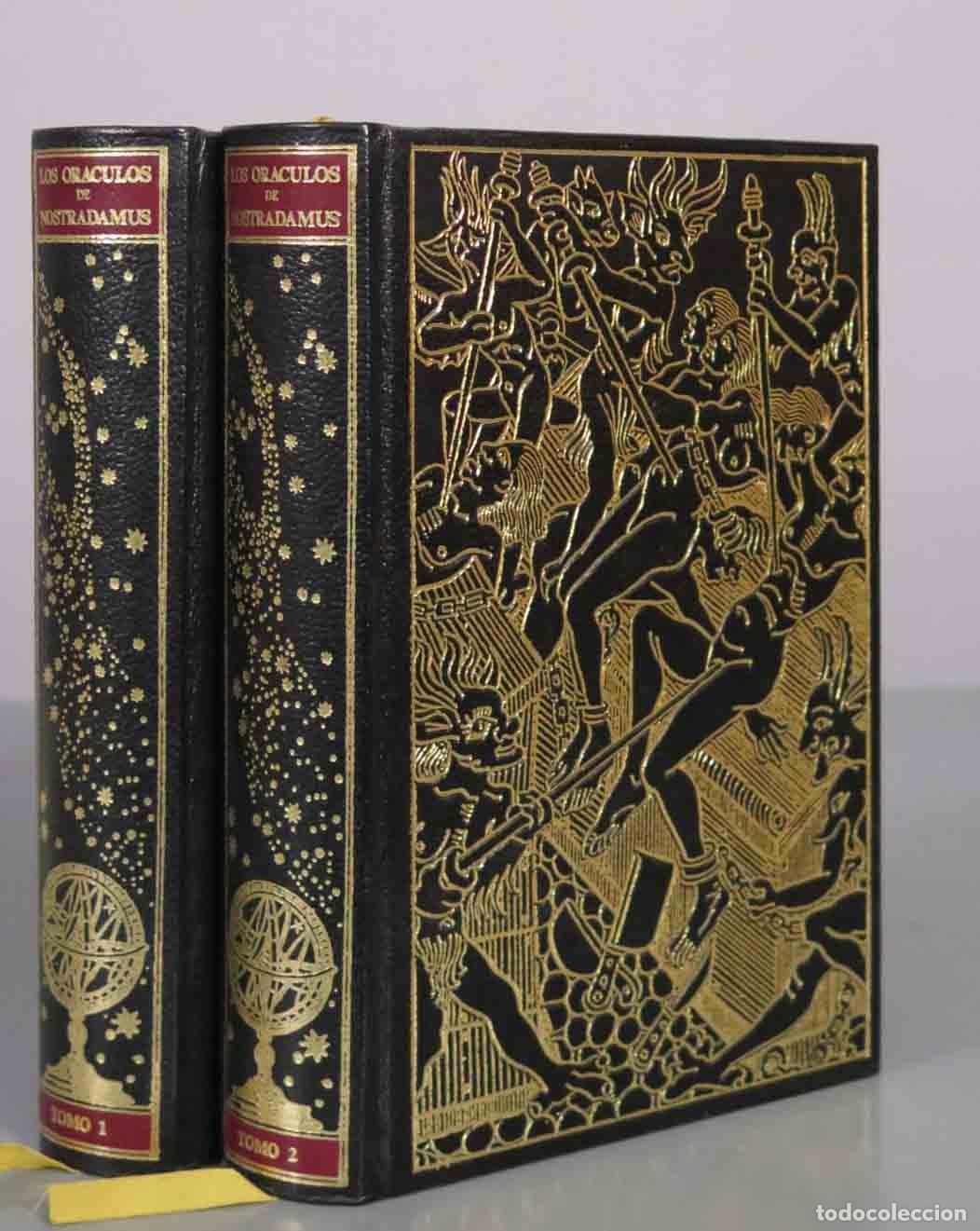 Libros de segunda mano: Los Or&aacute;culos de Nostradamus - Nostradamus, Castro CIRCULO DEL BIBLIOFILO 2 TOMOS