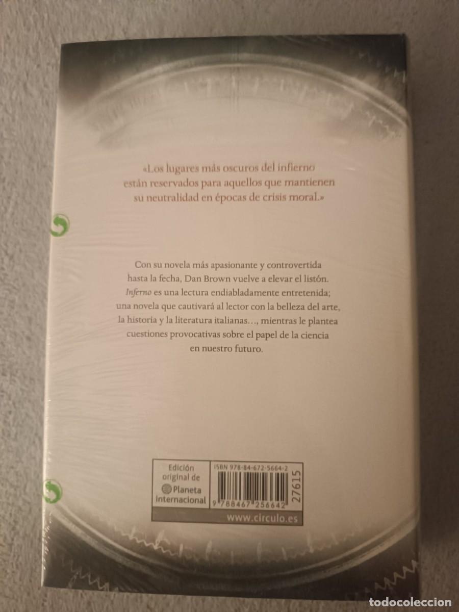 Libros de segunda mano: Inferno - Dan Brown (Edici&oacute;n C&iacute;rculo de Lectores) PRECINTADO - Foto 2