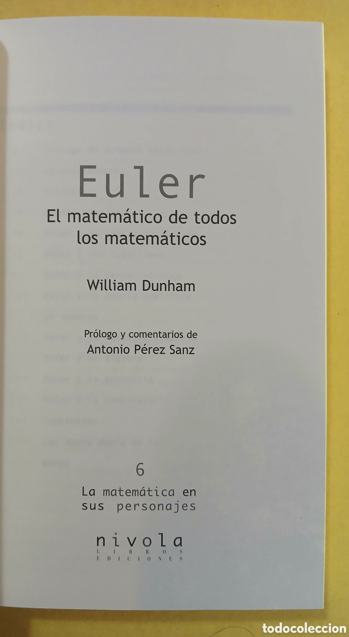 Libros de segunda mano: Euler, el maestro de todos los matem&aacute;ticos - Foto 3