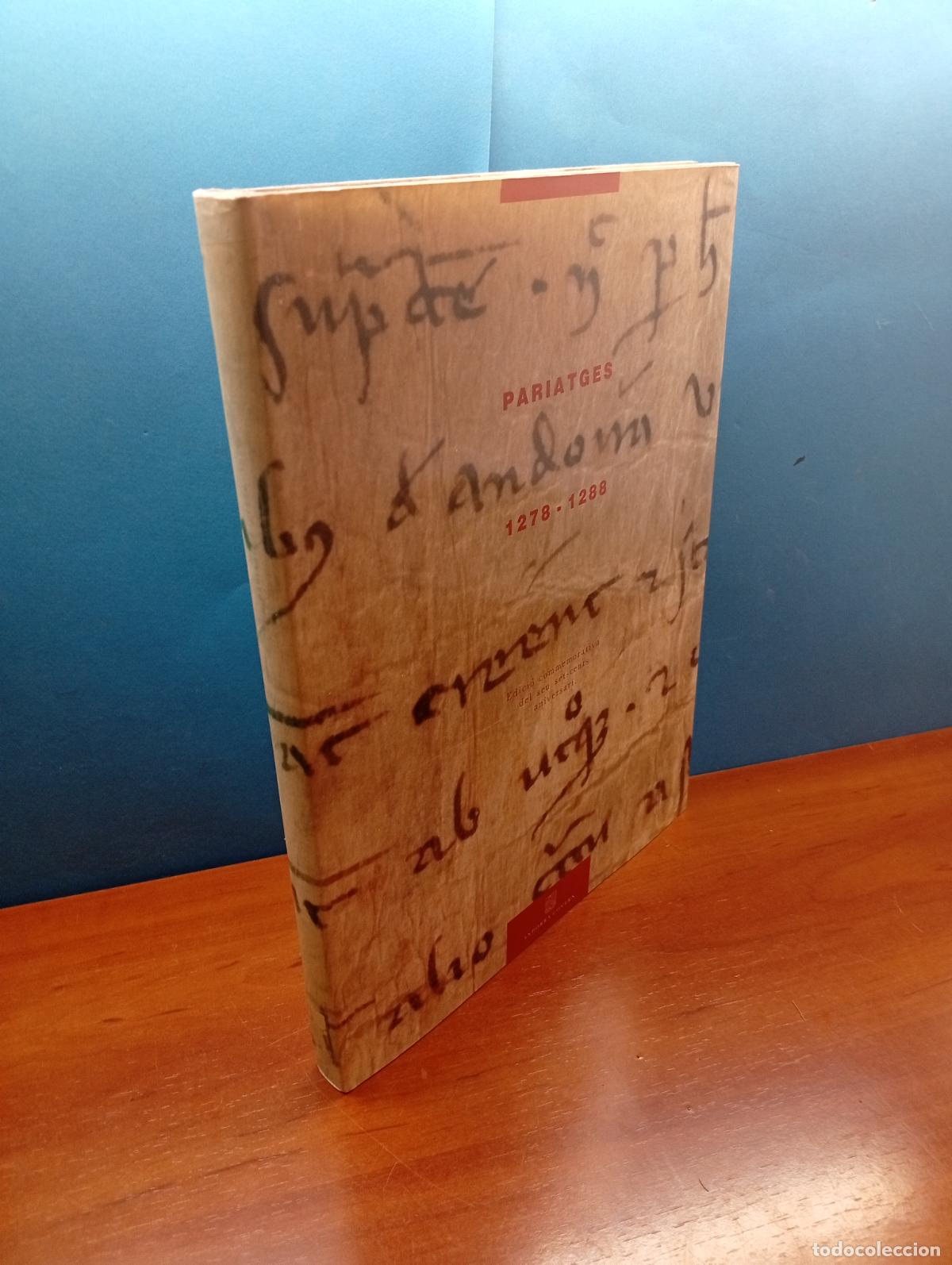 Libros de segunda mano: PARIATGES ANDORRA. 1278-1288.- VVA