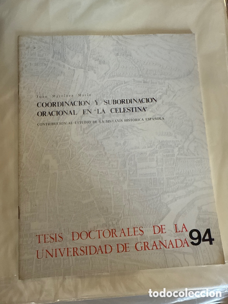 Libros de segunda mano: MART&Iacute;NEZ MAR&Iacute;N, Juan Coordinaci&oacute;n y subordinaci&oacute;n oracional en &rdquo;La Celestina&rdquo;