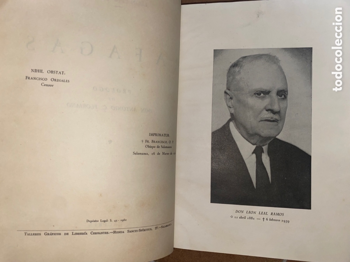 Libros de segunda mano: ANTIGUO LIBRO R&Aacute;FAGAS LEON LEAL CACERES 1960 - Foto 2