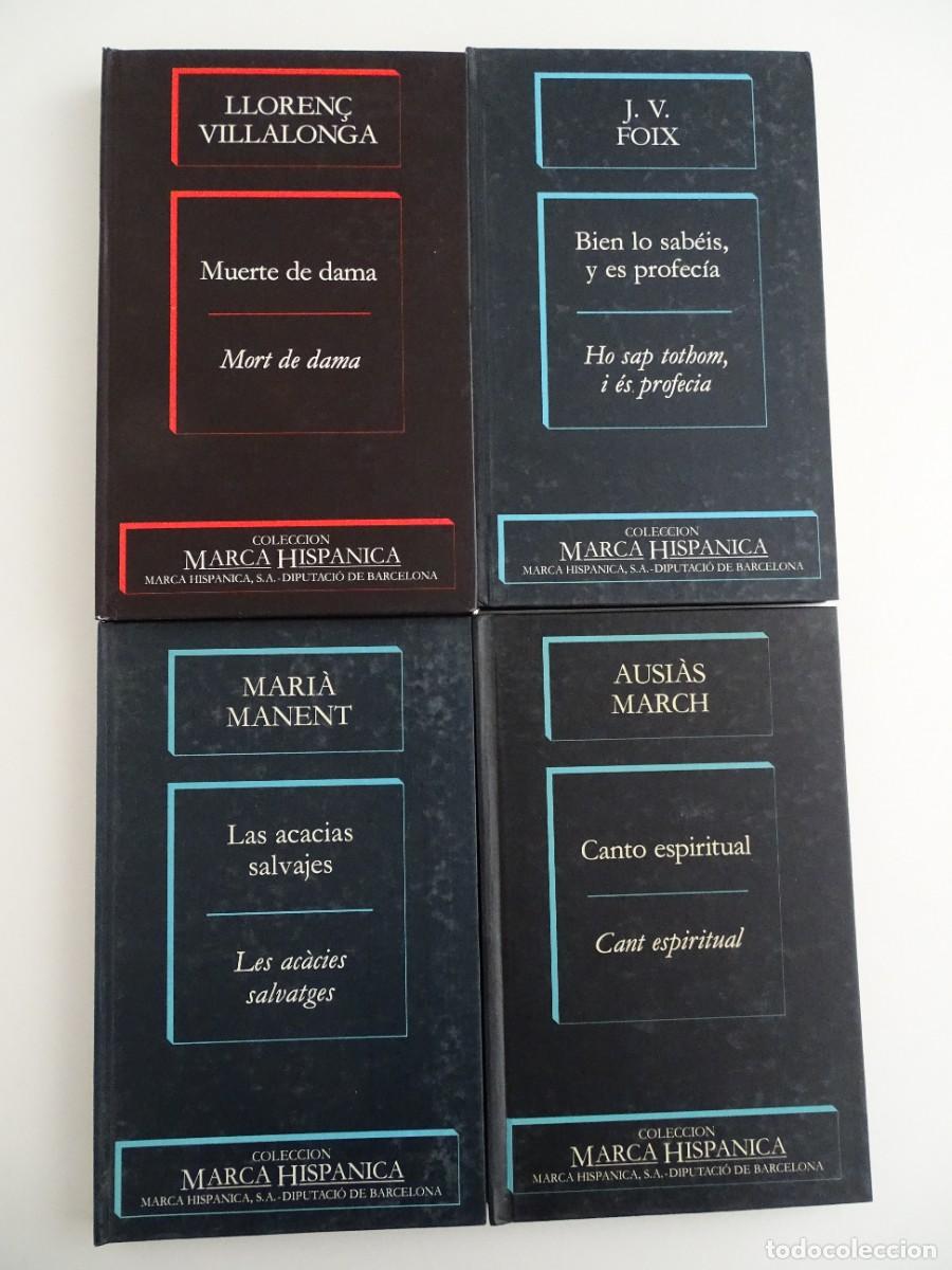 Libros de segunda mano: Lote 4 libros col. Marca Hisp&aacute;nica. Ediciones biling&uuml;es (esp. y cat.)de cl&aacute;sicos catalanes