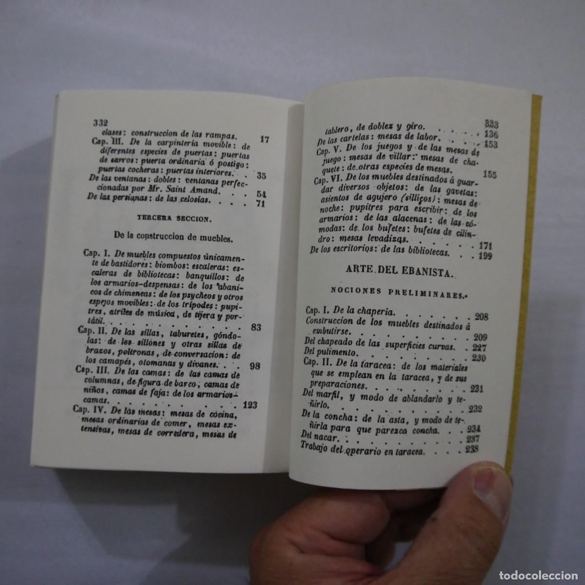 Libros de segunda mano: MANUAL DEL CARPINTERO DE MUEBLES Y EDIFICIOS. SEGUIDO DEL ARTE DEL EBANISTA - MR. NOSBAN - 2011 - Foto 13